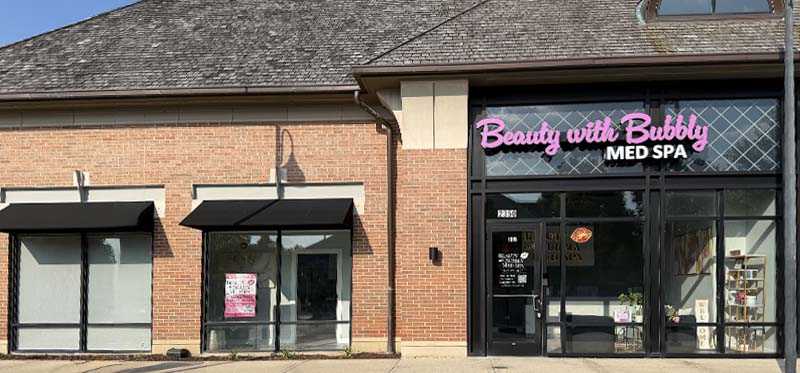 Entrance to Beauty with Bubbly Med Spa, Suite 101B